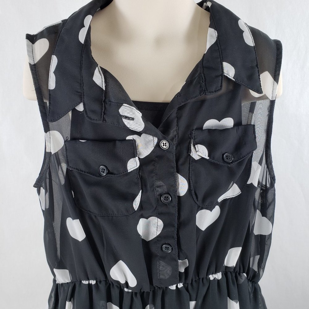 Girls Sheer Sleeveless Dress 2 pc Slip Liner